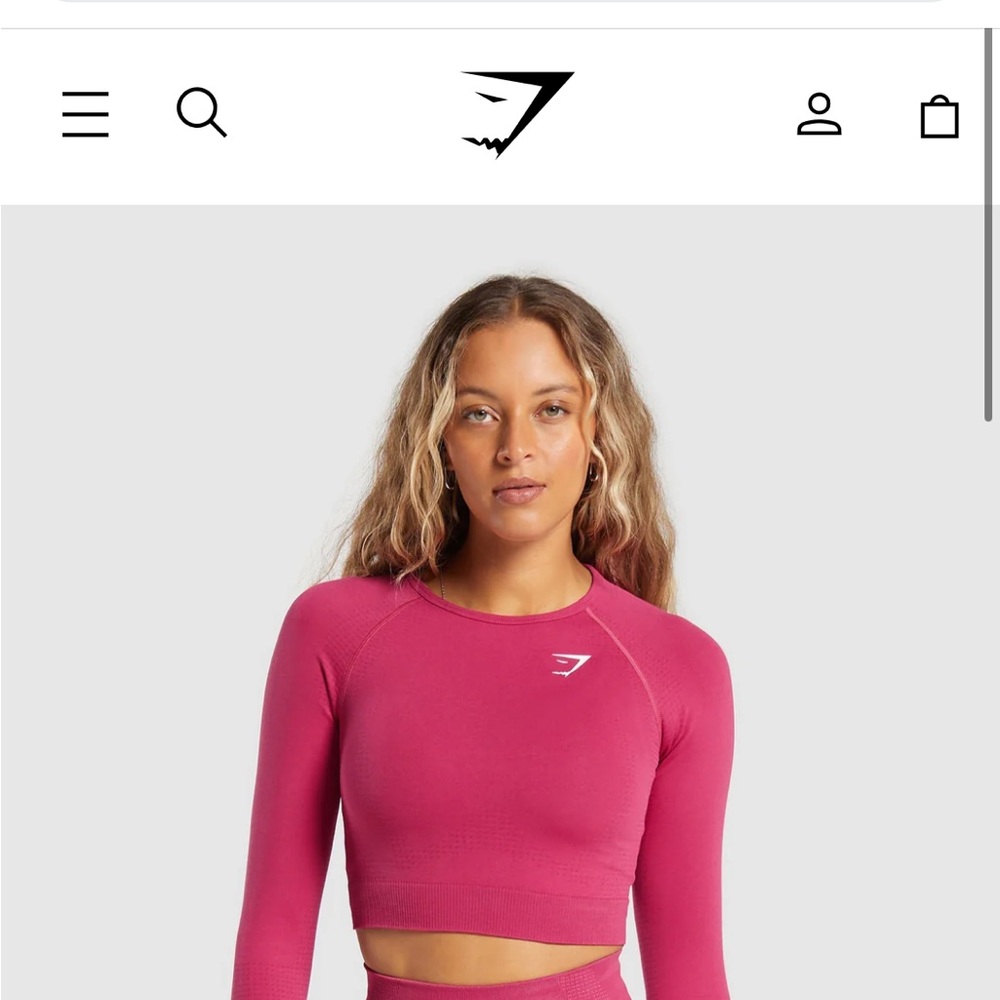 Gymshark Crop Top Longsleeve - Picture 3 of 3